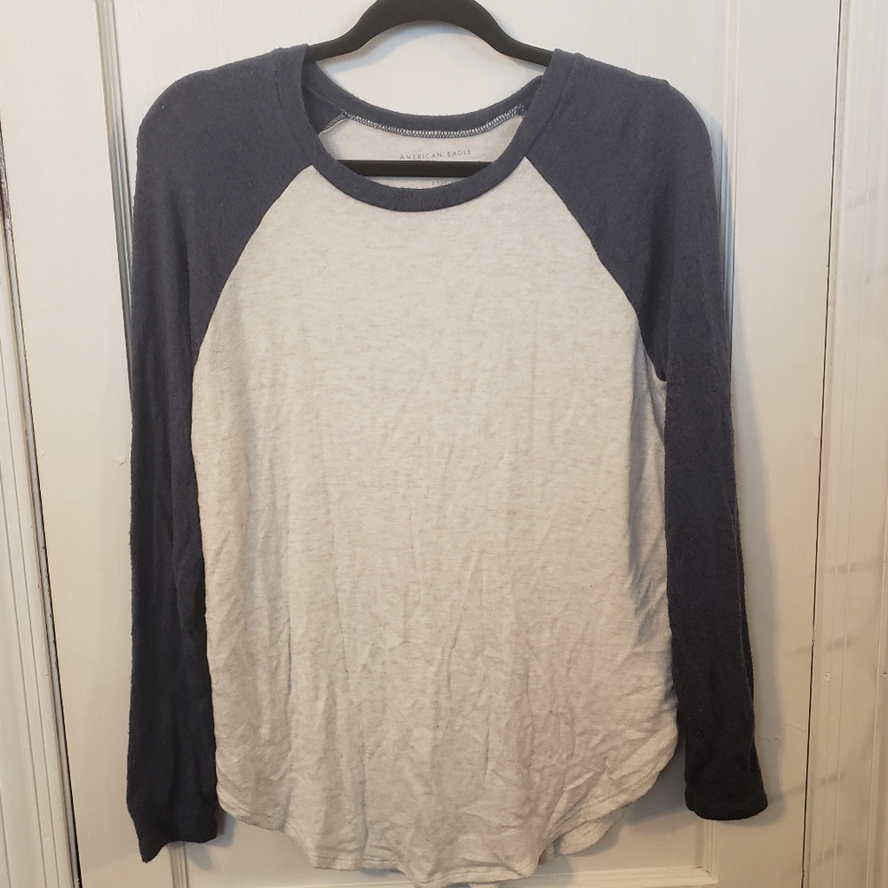 American Eagle Plush Baseball Tee